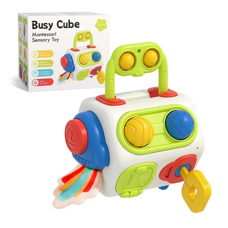Baby & Toddler Cube Toy Montessori Sensory Learning Toy For Toddlers 1 2 3 Year Old