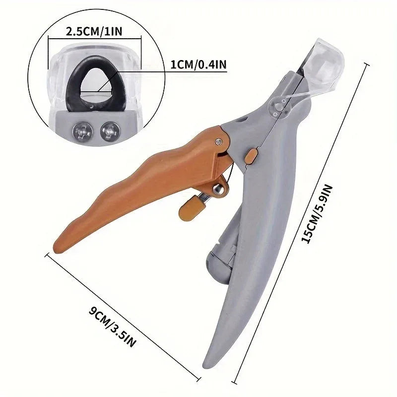 LED Light Pet Nail Trimmer Suitable For Trimming Cat And Dog Nails And Paws With Magnifying Glass