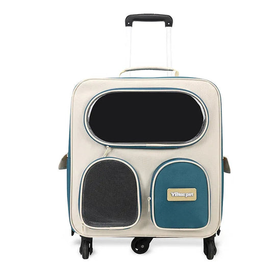 Convenient Backpack Outing Pet Trolley Bag For Cats And Dogs