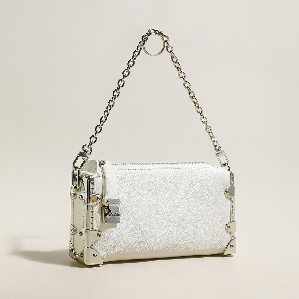 Harlow Chain Strap Structured Shoulder Bag-4