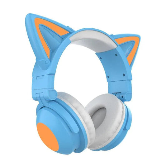 Luminous Adjustable Cat Ear Bluetooth Headset Headphones