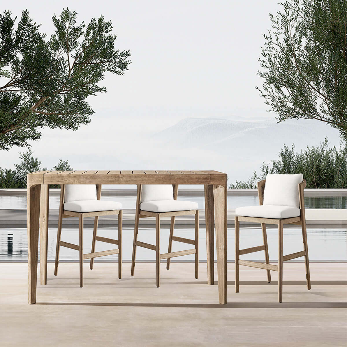 Malta Teak Bar Chair-6