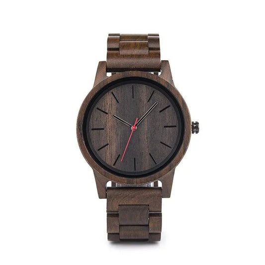 Men's Wooden Waterproof Quartz Watch