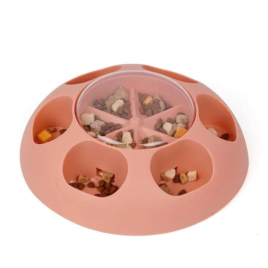 Pet Automatic Press Leakage Device Dog Food Training Leakage Toy Bowl