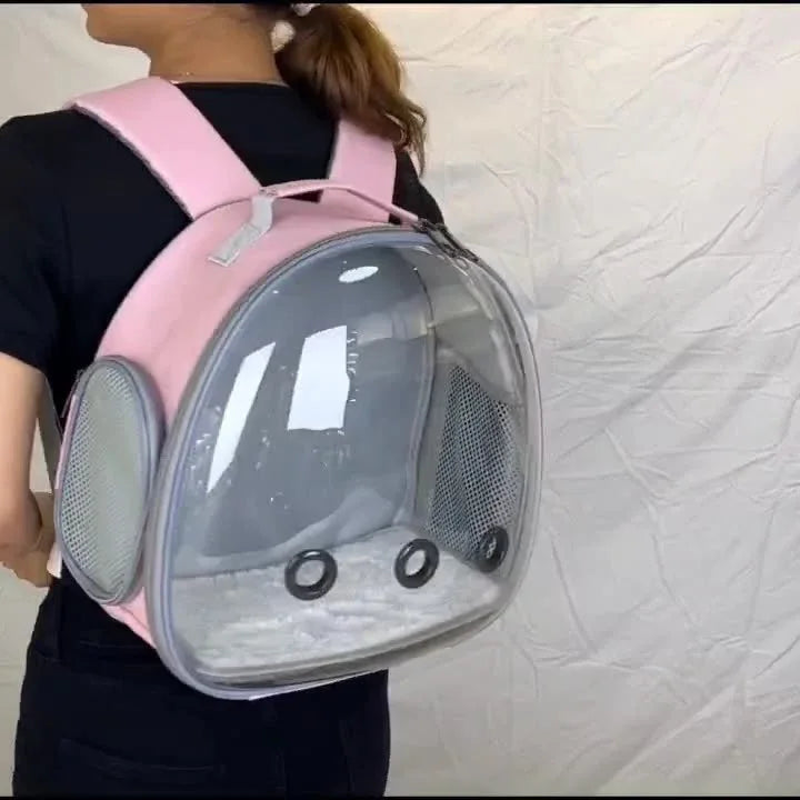 Transparent Dog Cat Pet Carrier Backpack