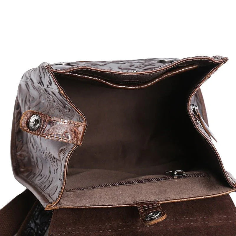 Women's Vintage PU Leather Backpack