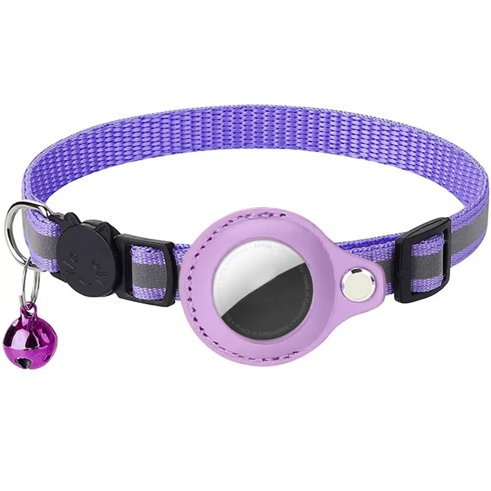 Reflective Cat Collar with Apple AirTag Holder