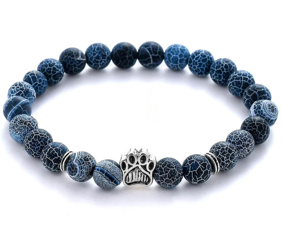 Dog Paw Bead Bracelet