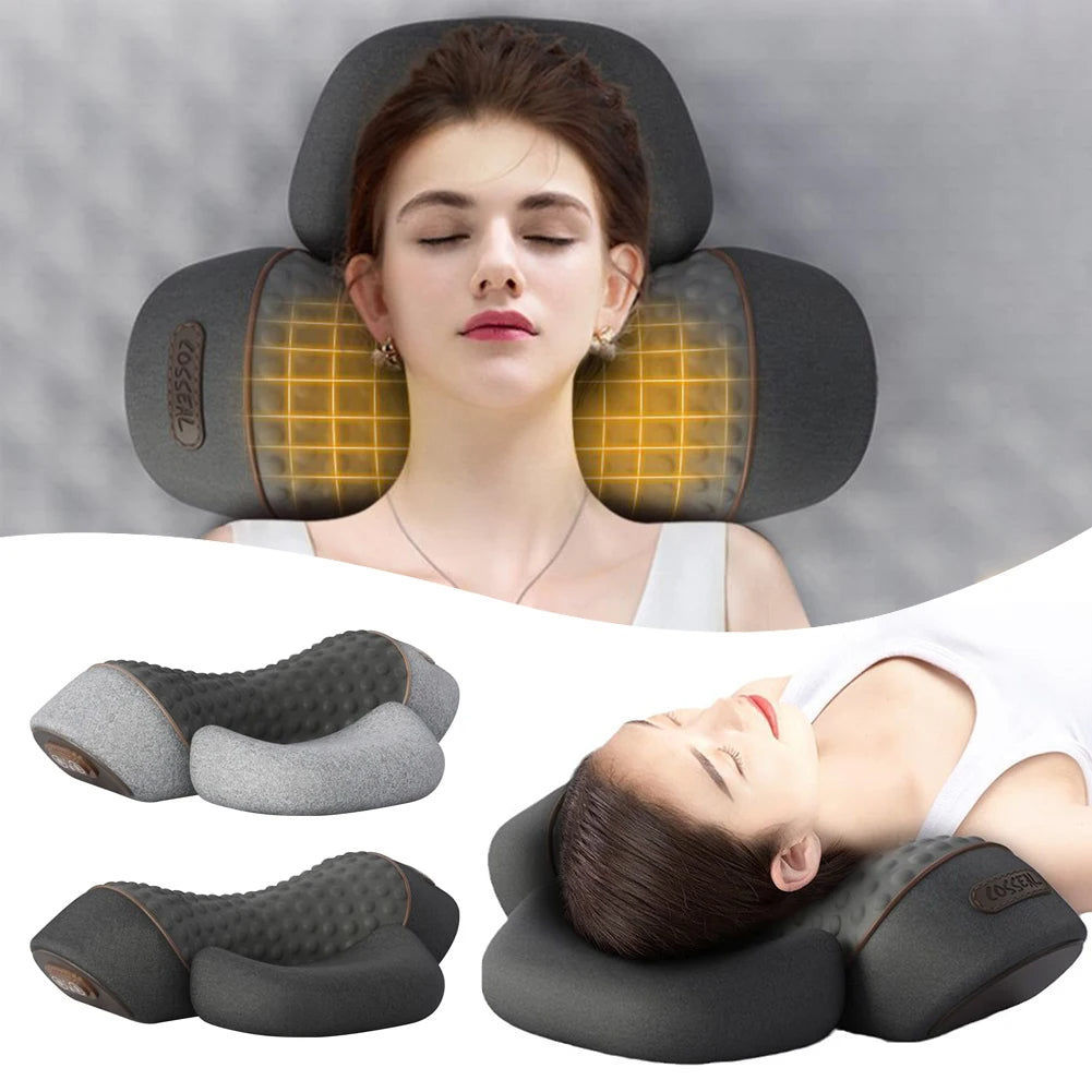 Elektrisches Nackenmassagekissen mit Heizung und Vibration