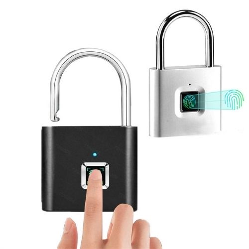 Vorhängeschloss mit Fingerabdruck