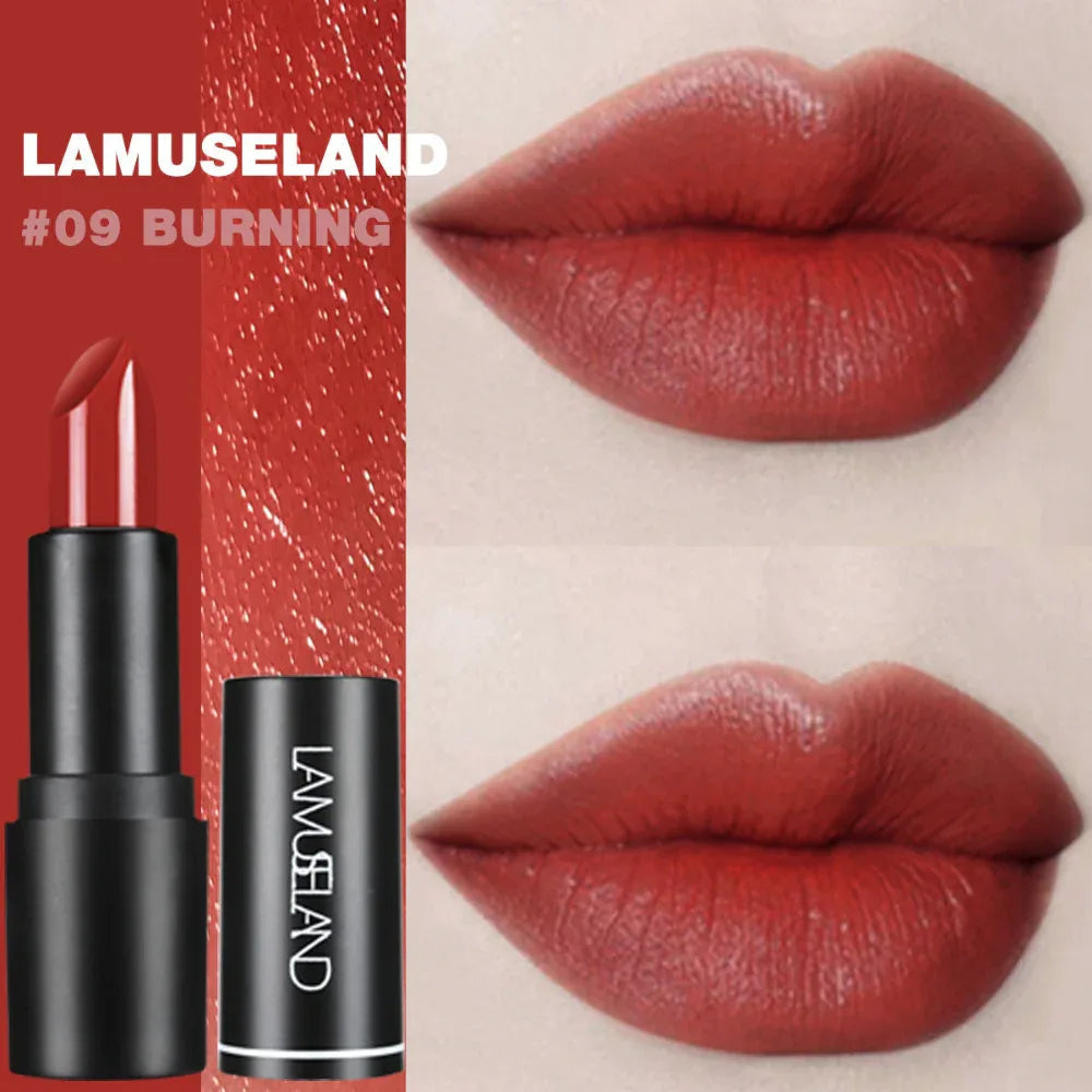 12-Color Moisturizing Velvet Lipstick