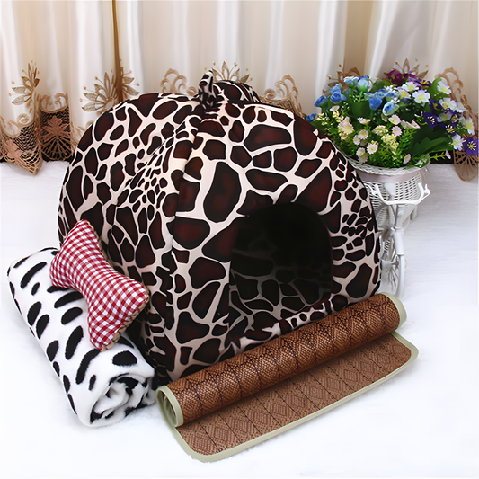 Strawberry Pet Cave Bed