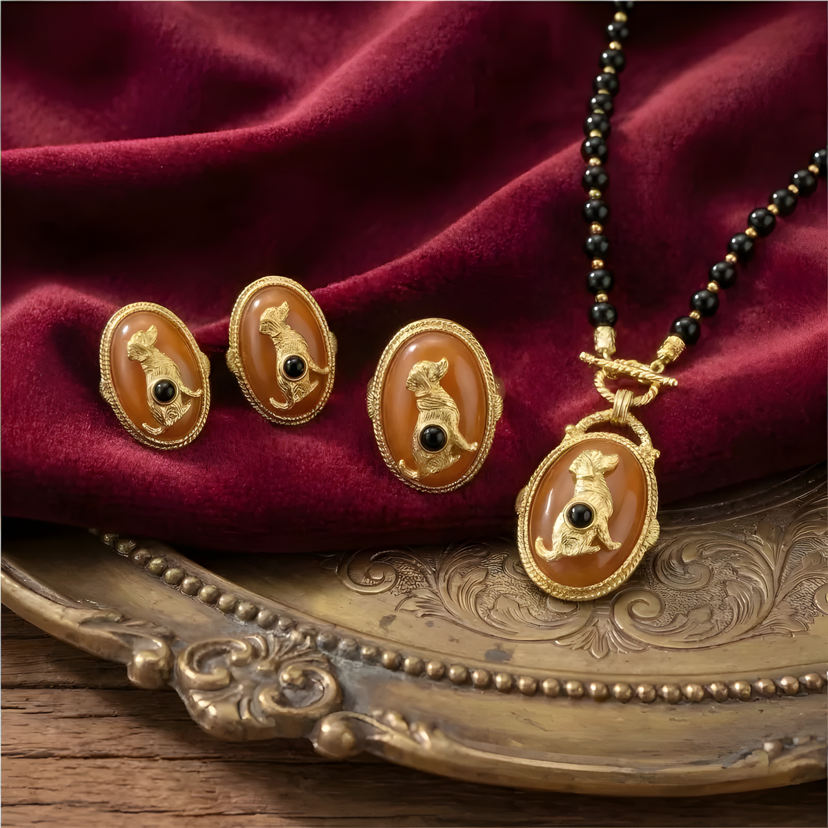 Vintage Zodiac Jewelry Set