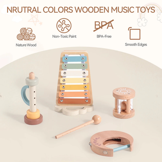 Wooden Baby Music Toy Set