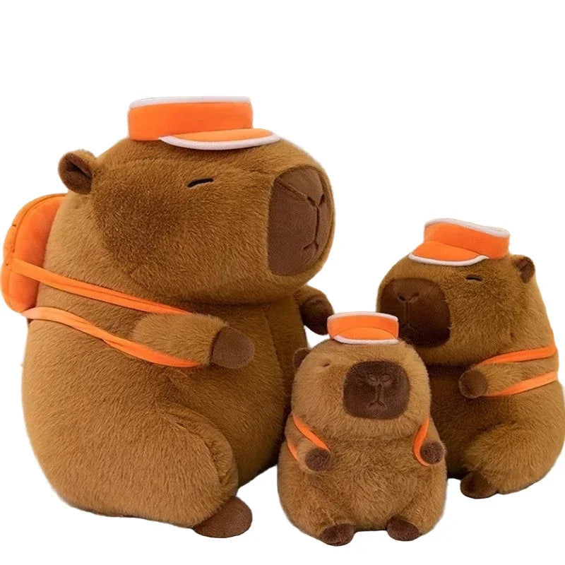 Capybara Doll Satchel Basketball Backpack Plush Toys