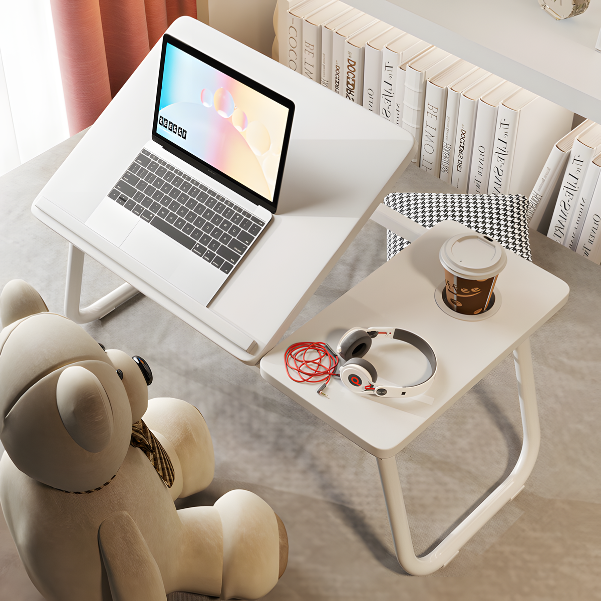 Adjustable Folding Bed Table