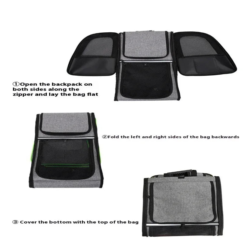 Extendable Foldable Portable Breathable Pet Dog Cat Backpack Bag