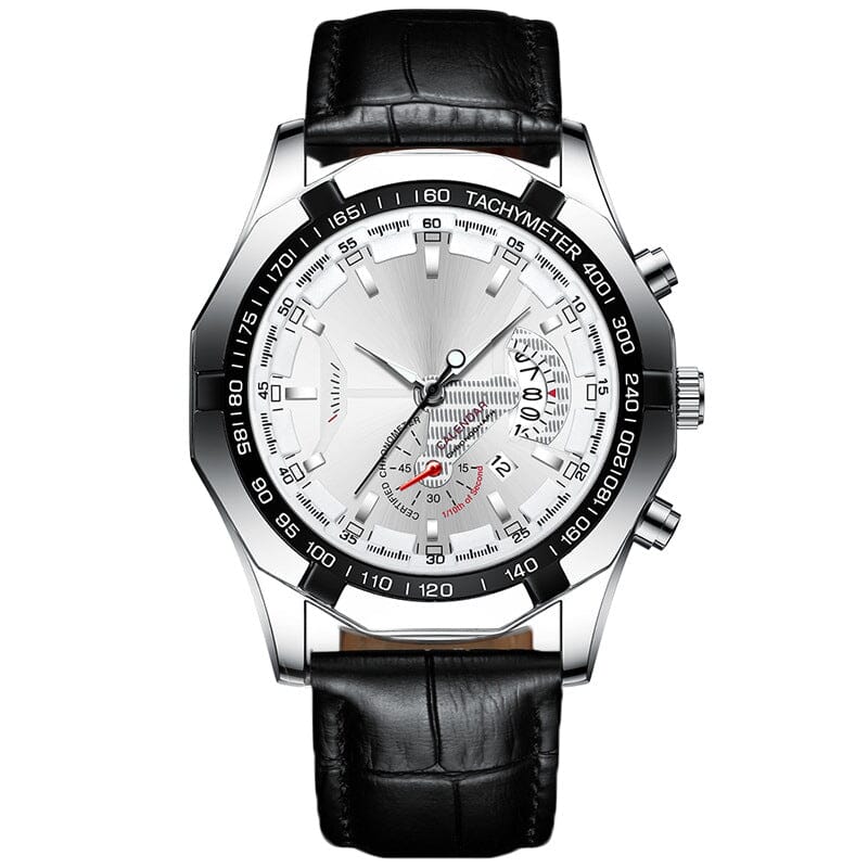 47 mm Armbandsur - Kvartsur med multifunktion för män