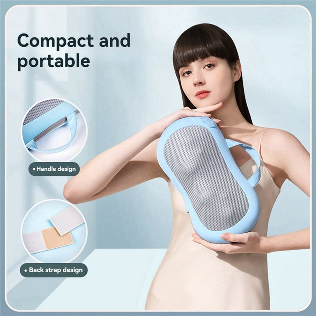 Portable Heated Massage Pillow