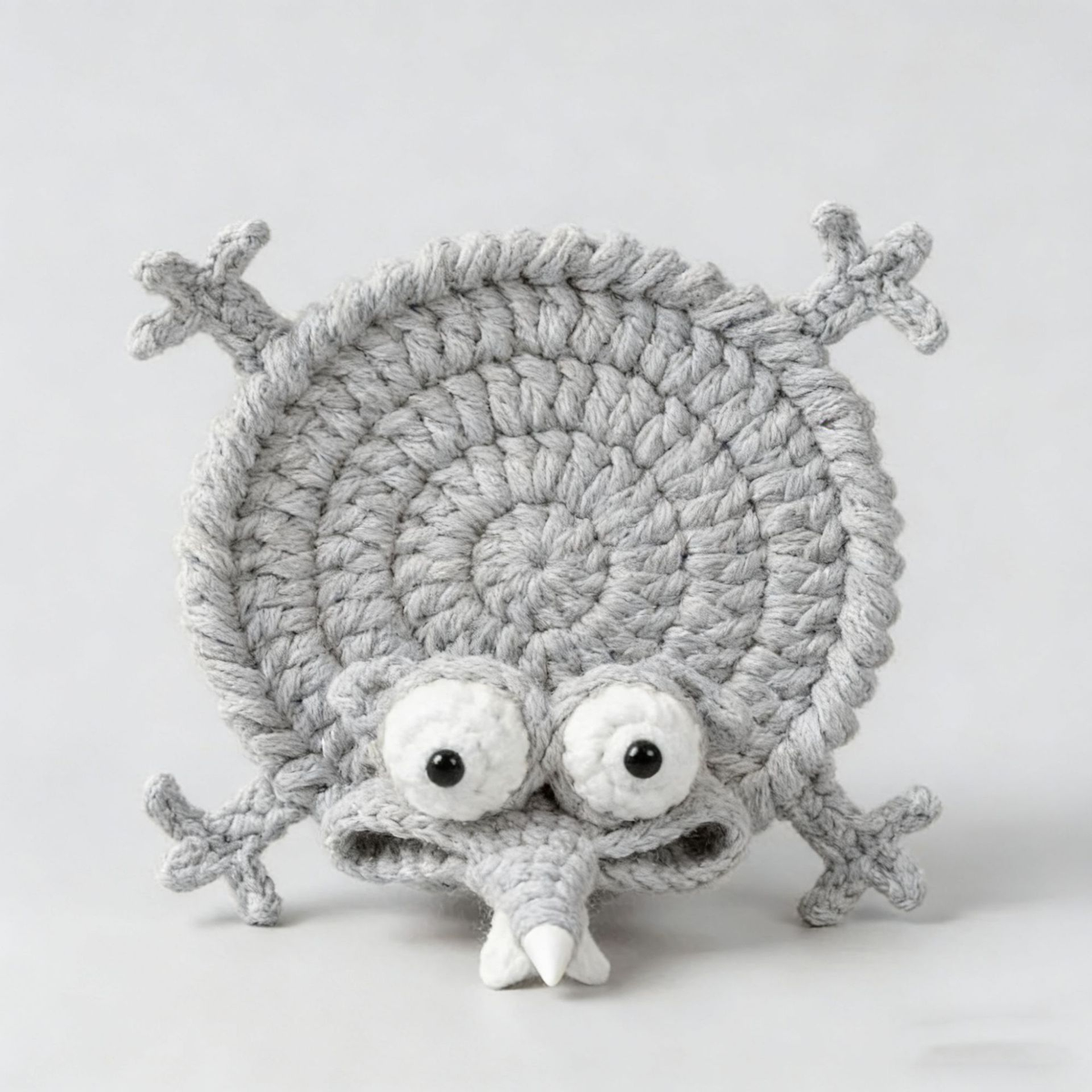 Crochet Mouse Drink Coaster