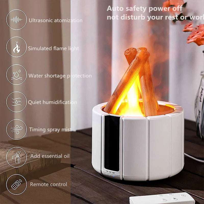 Diffusor in Lagerfeuerform