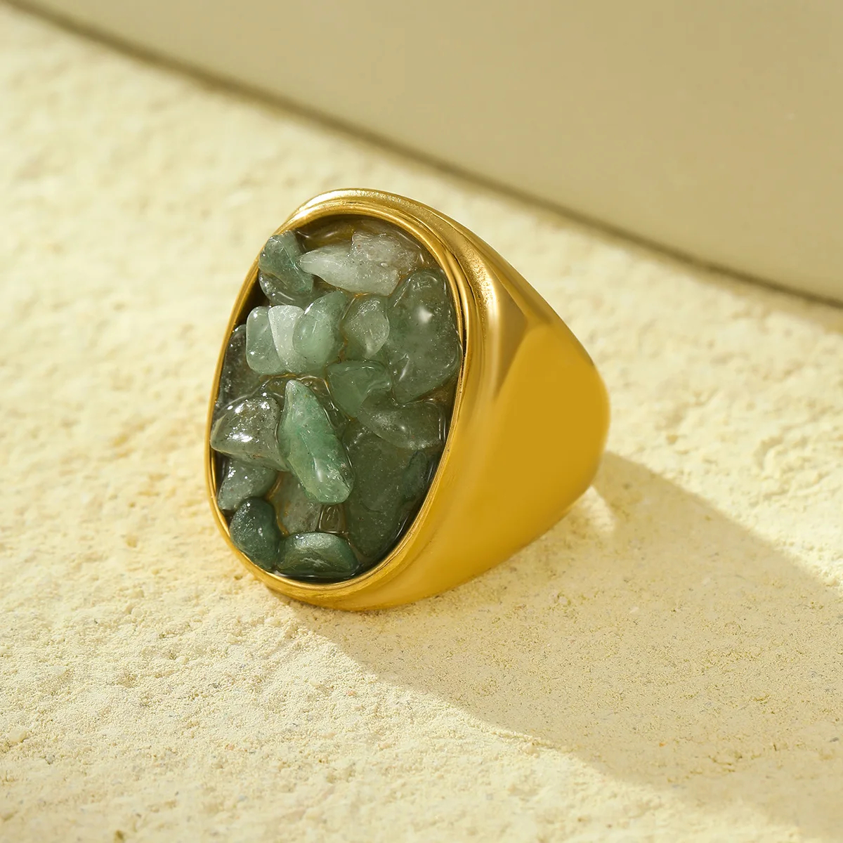 Natural Stone Statement Ring