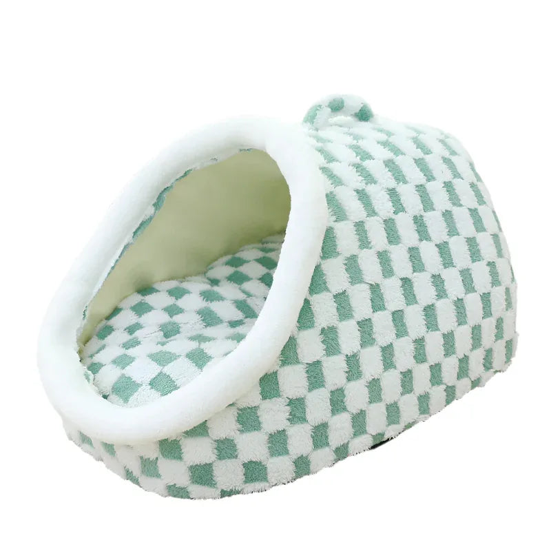 Pet Cat Four Seasons Universal Semi-Enclosed Dog House Thick Warm Pet Bed