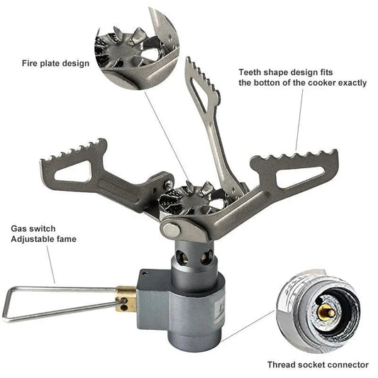 BRS Outdoor Mini Ultralight Camping Gas Stove Burner For Cooking