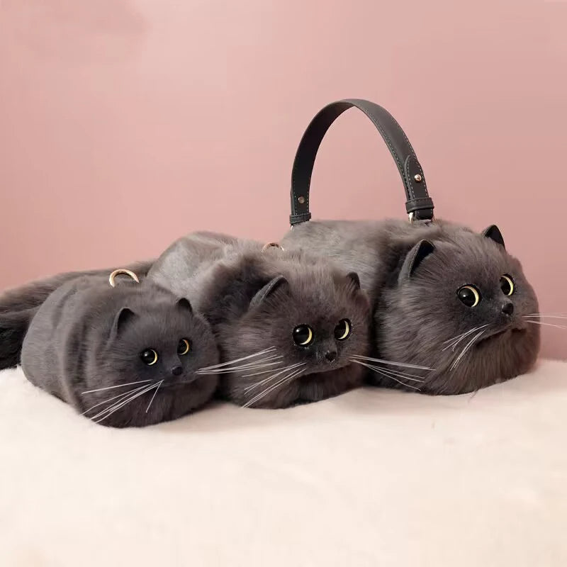 Katzenhandtasche