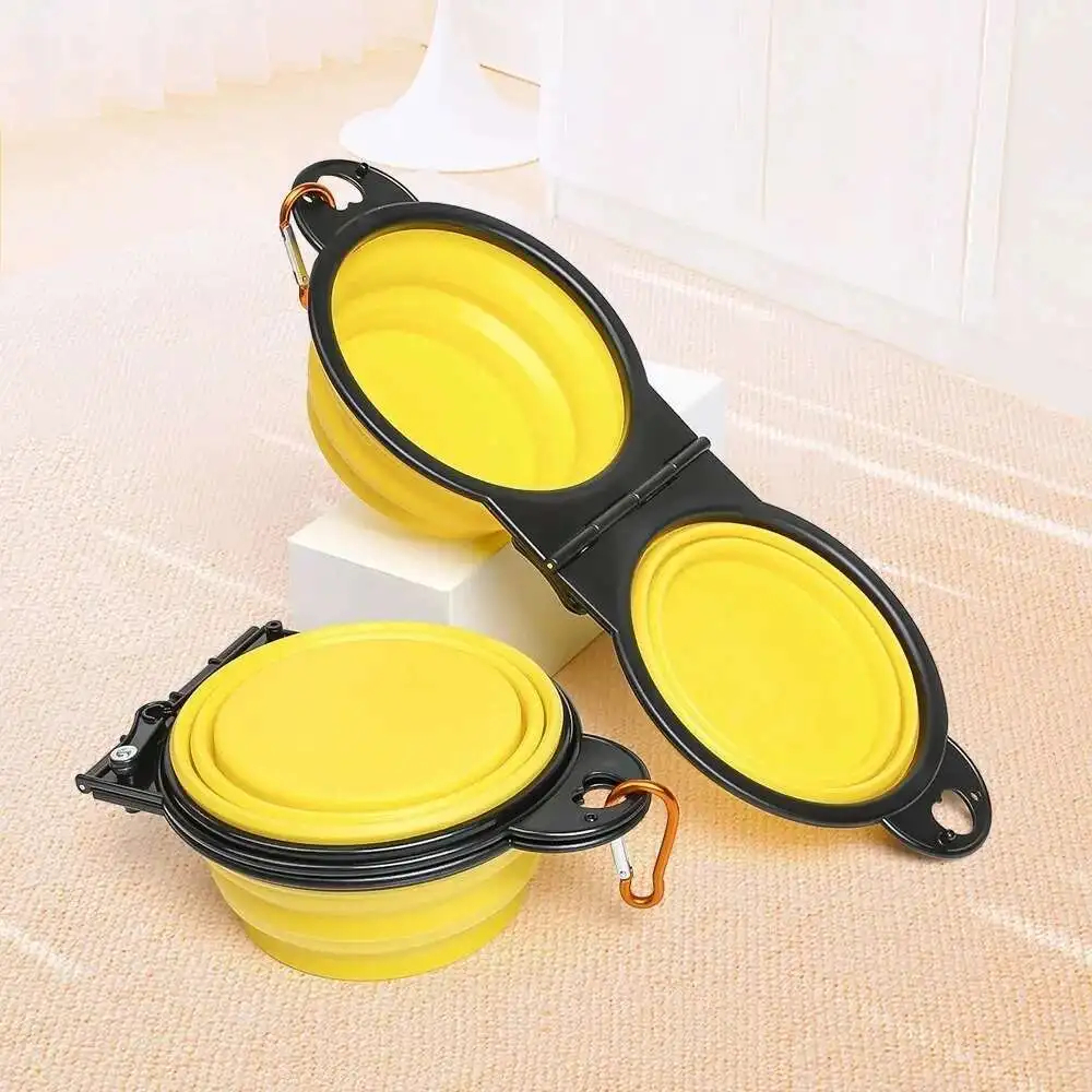 Folding Double Pet Travel Bowl