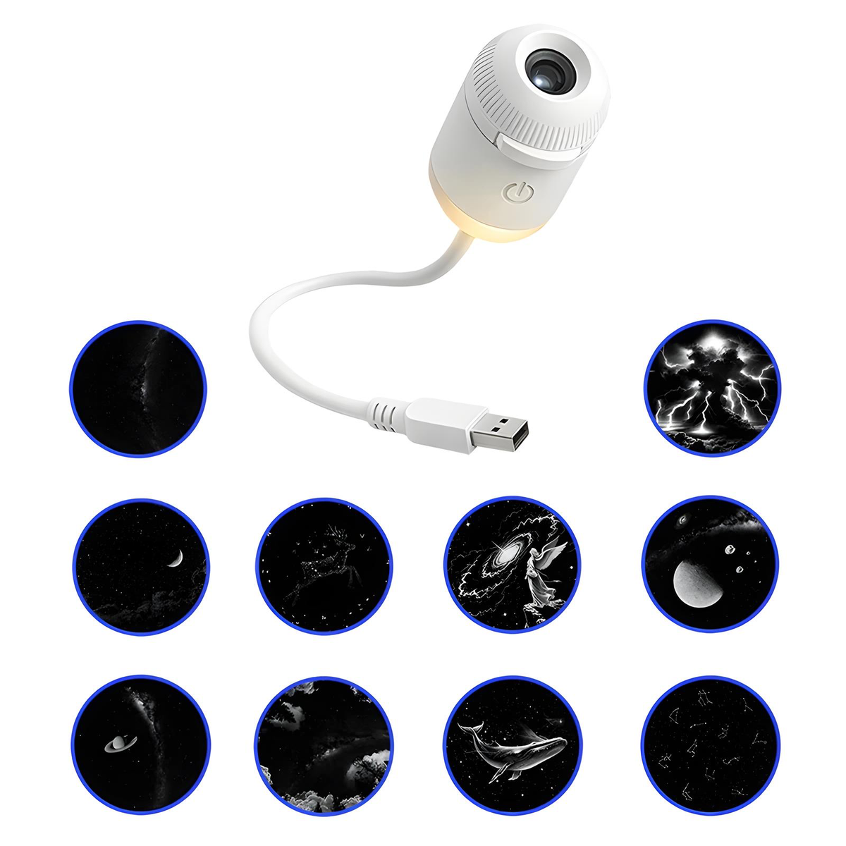 USB Star Projector With Slide Discs