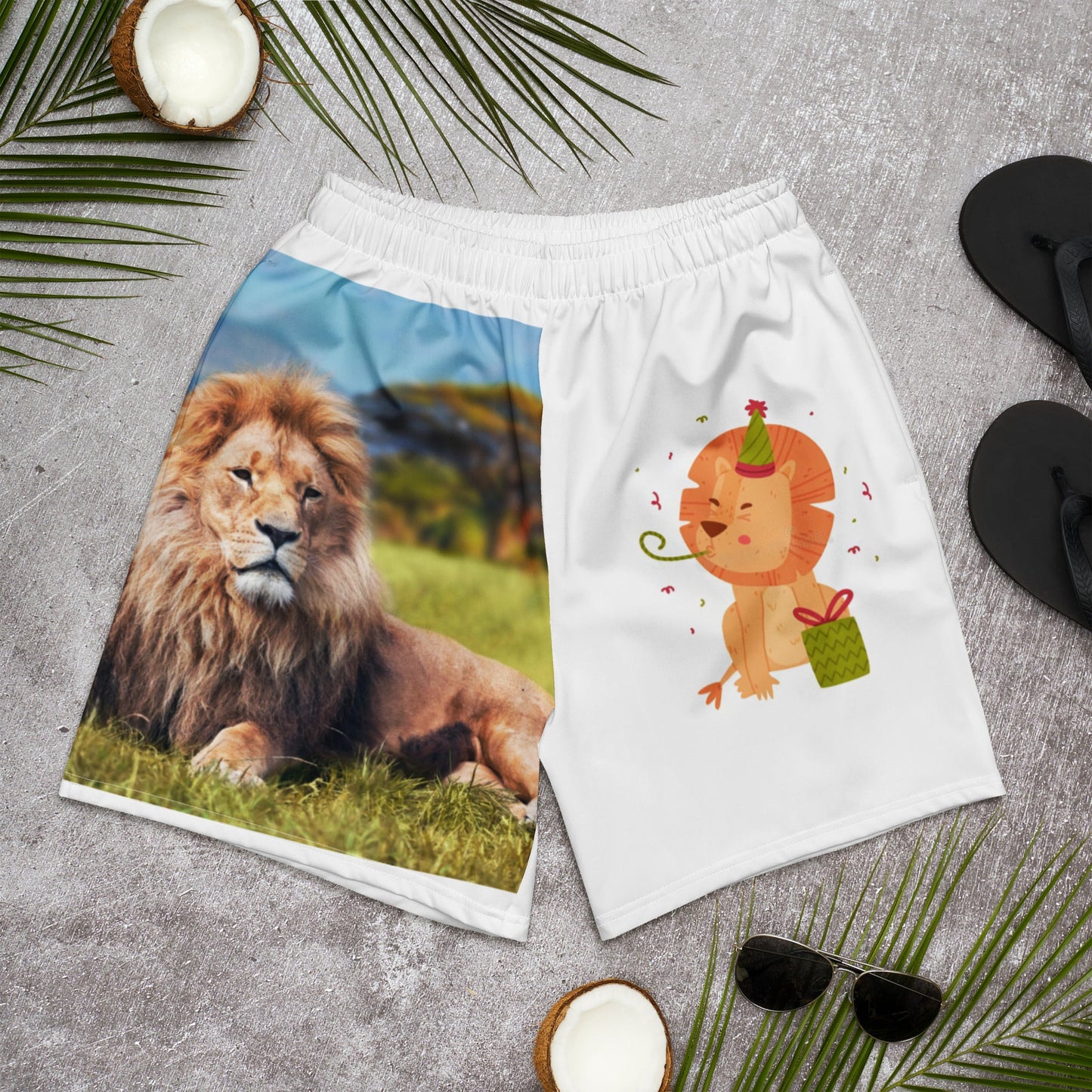 All-Over Print Unisex Athletic Long Shorts
