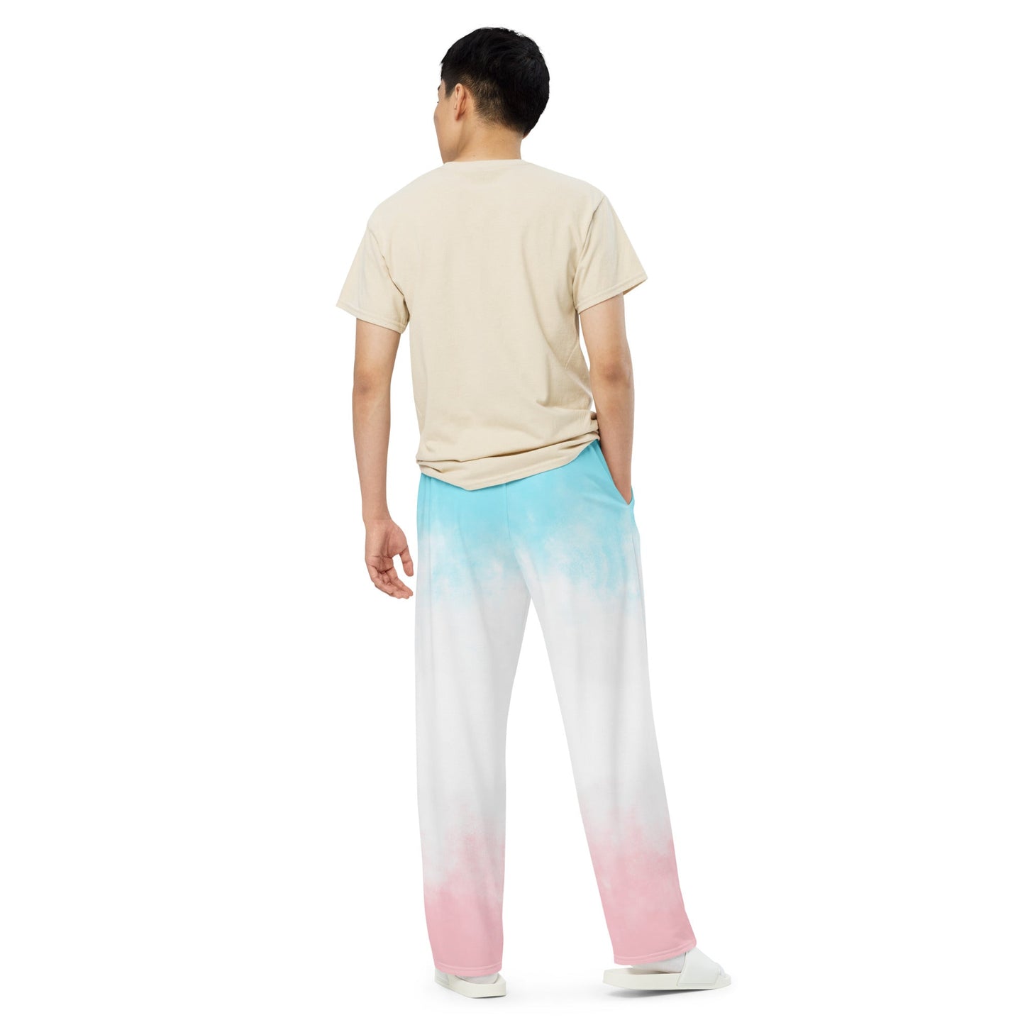 All-over print unisex wide-leg pants