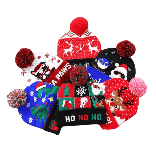 Blinkende Weihnachtsmützen