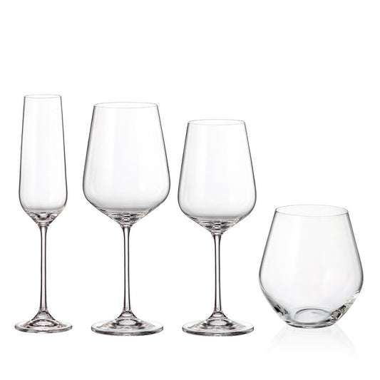 Bohemia Royal Crystal Globo glas-set 16 delar – 4×4