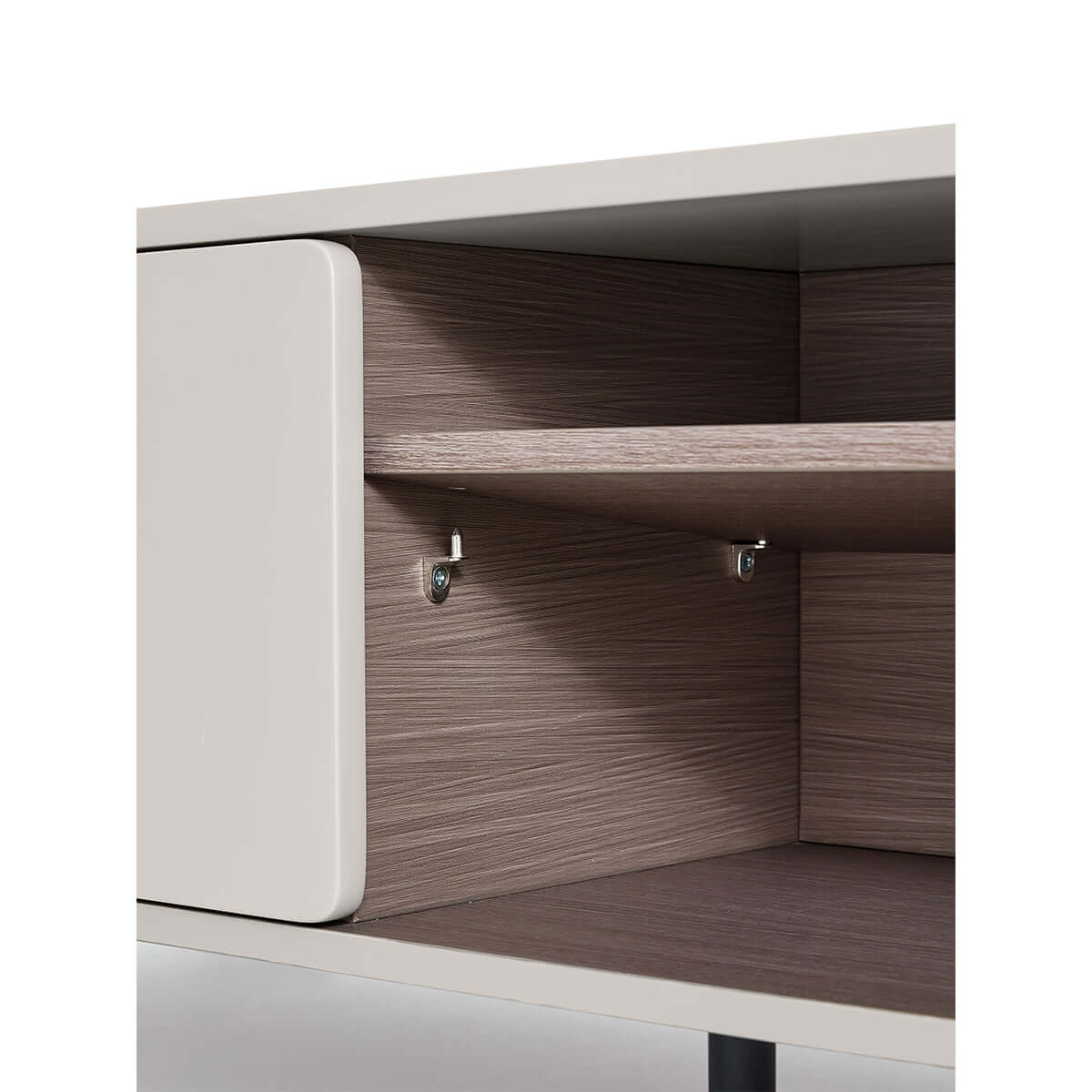 Cappuccino Taupe Coffee Table Cabinet-3