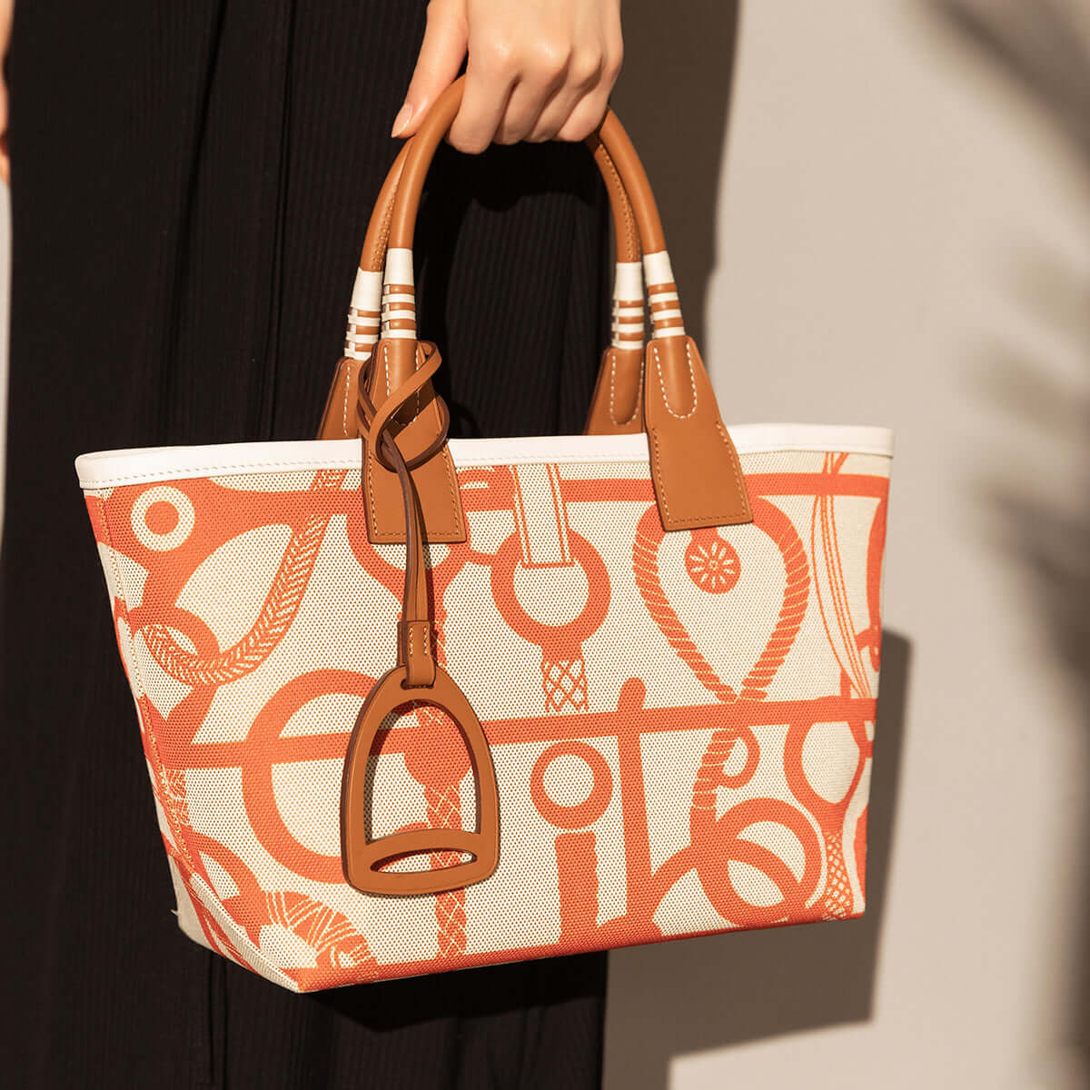 Colorful Abstract Top Handle Bag-1