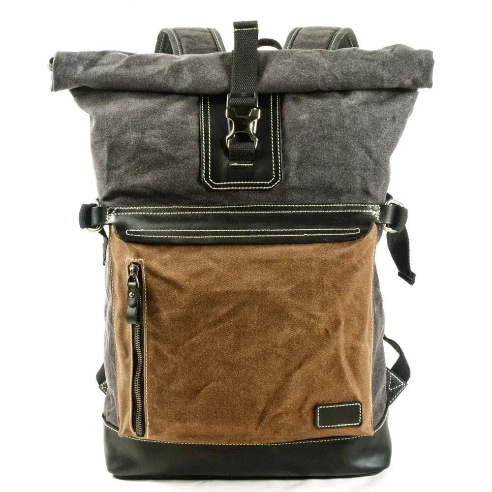Contrast Color Unisex Backpack