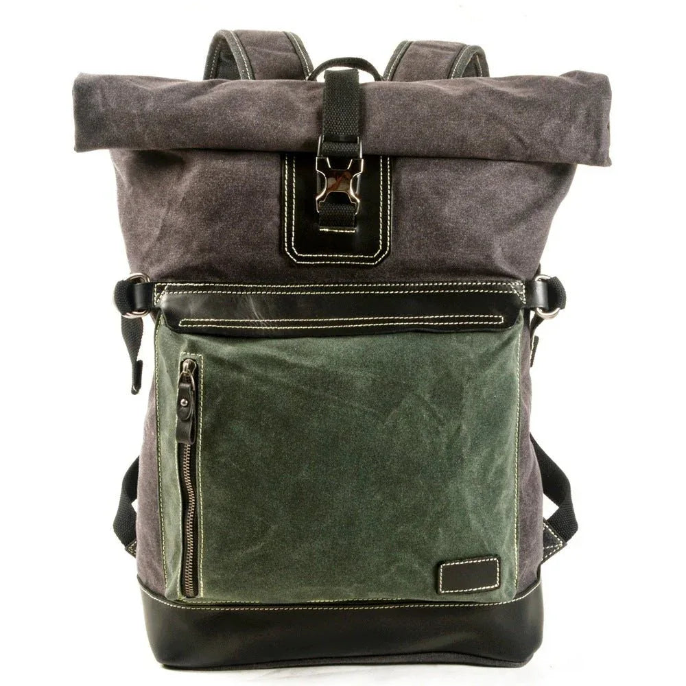 Contrast Color Unisex Backpack