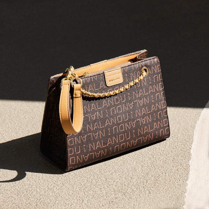 Corporate Large Capacity Monogram Shoulder Bag-3