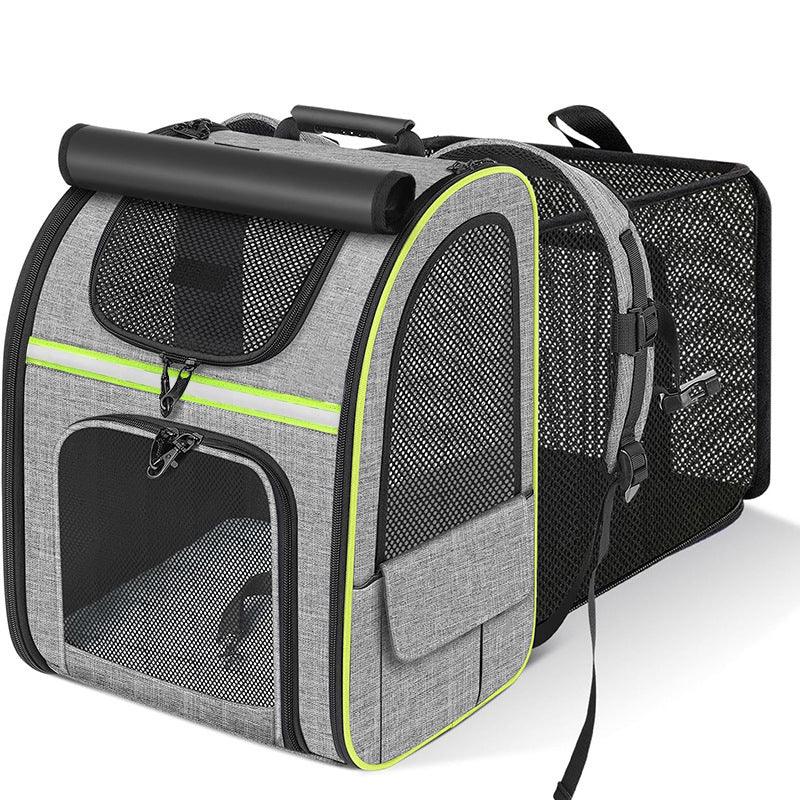 Expandable Spacious Breathable Pet Cat Dog Bag Backpack