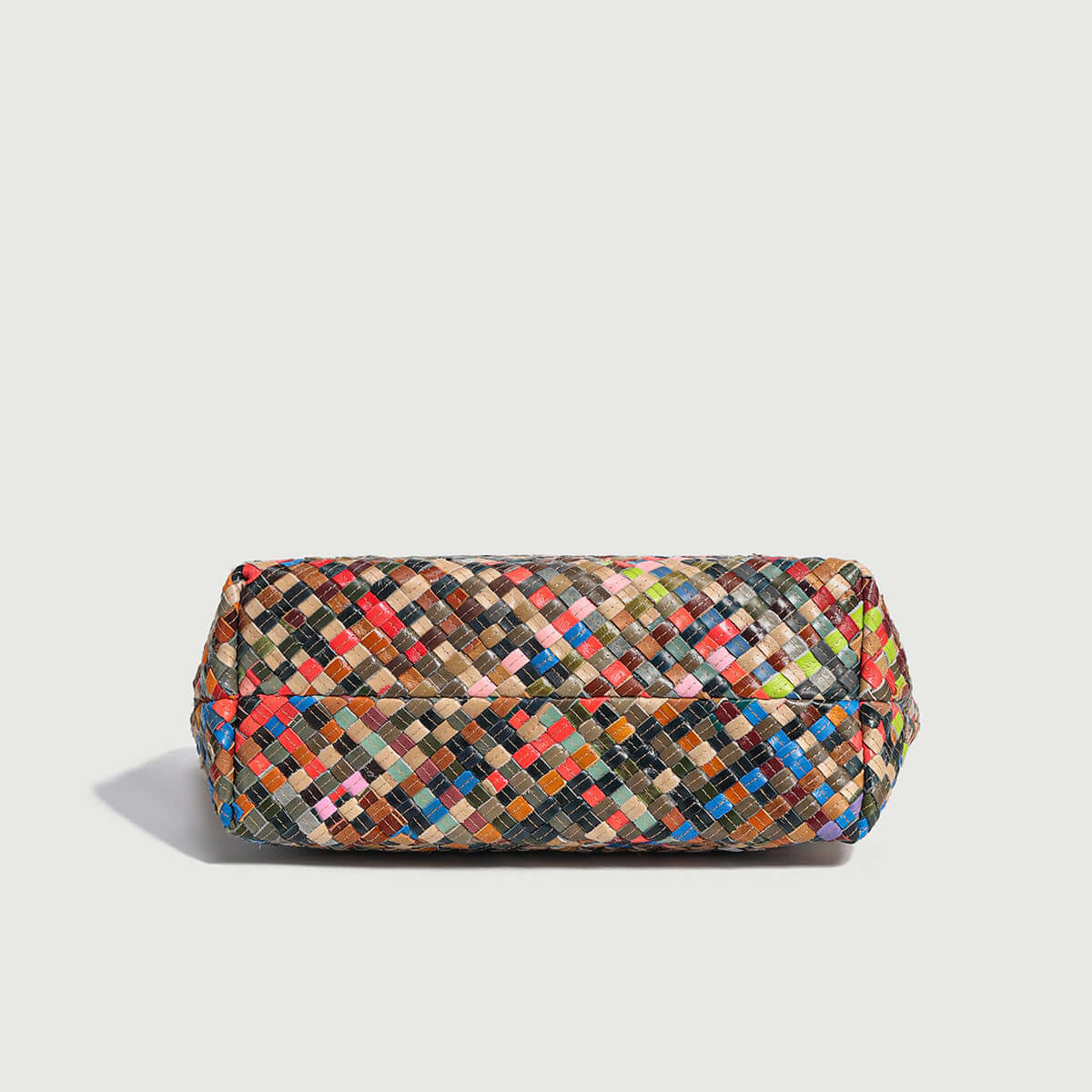 Flamboyant Woven Leather Tote Bag-4