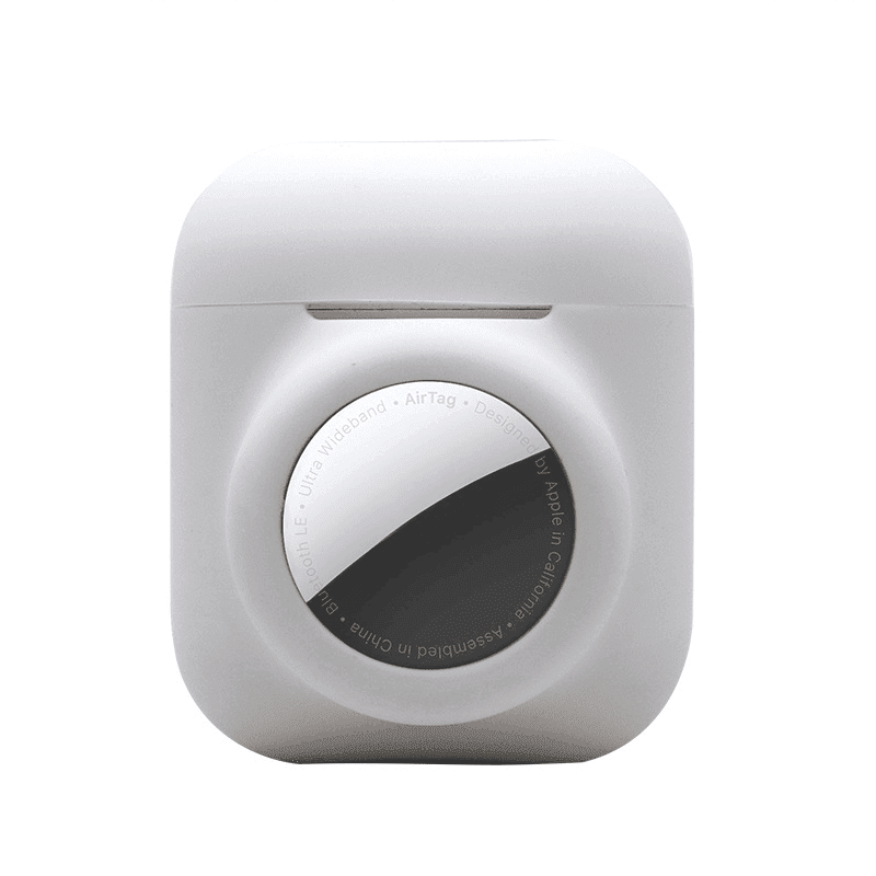 Silikonskydd till AirPods (Gen 1 & 2) med AirTag-hållare