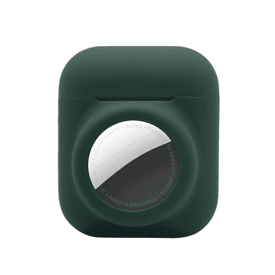 Silikonskydd till AirPods (Gen 1 & 2) med AirTag-hållare