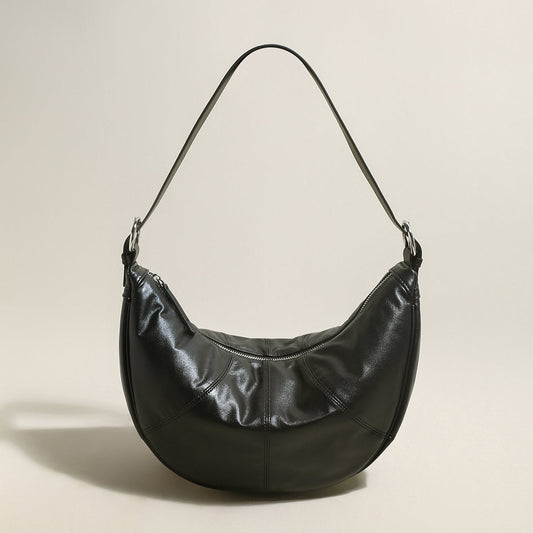 Macy Slouchy Leather Shoulder Bag-0