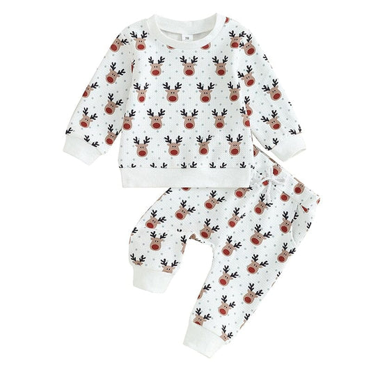 Passendes Baby-Set mit Rentieren