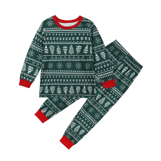 Passende Familienweihnachtspyjamas - Grün