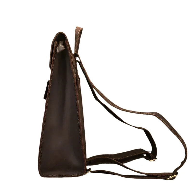 Men's Casual Leather British Backpack