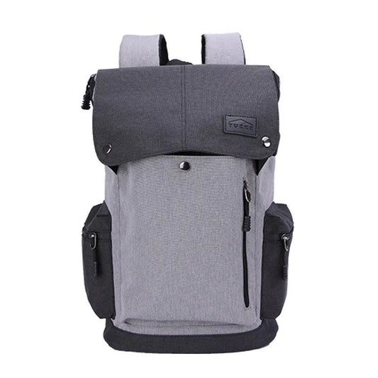 Men's Casual Millet Fabric USB Charging Backpack