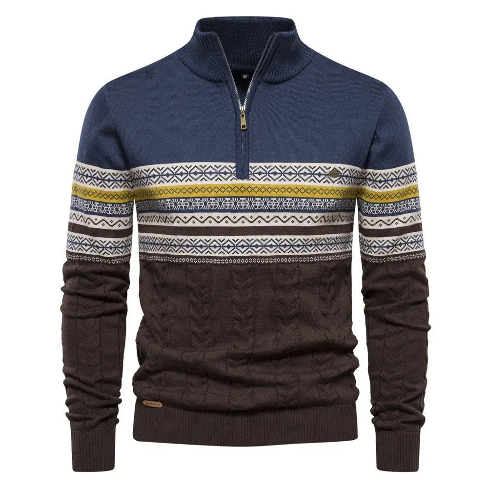 Men's Fashionable Stand-Up Collar Sweater